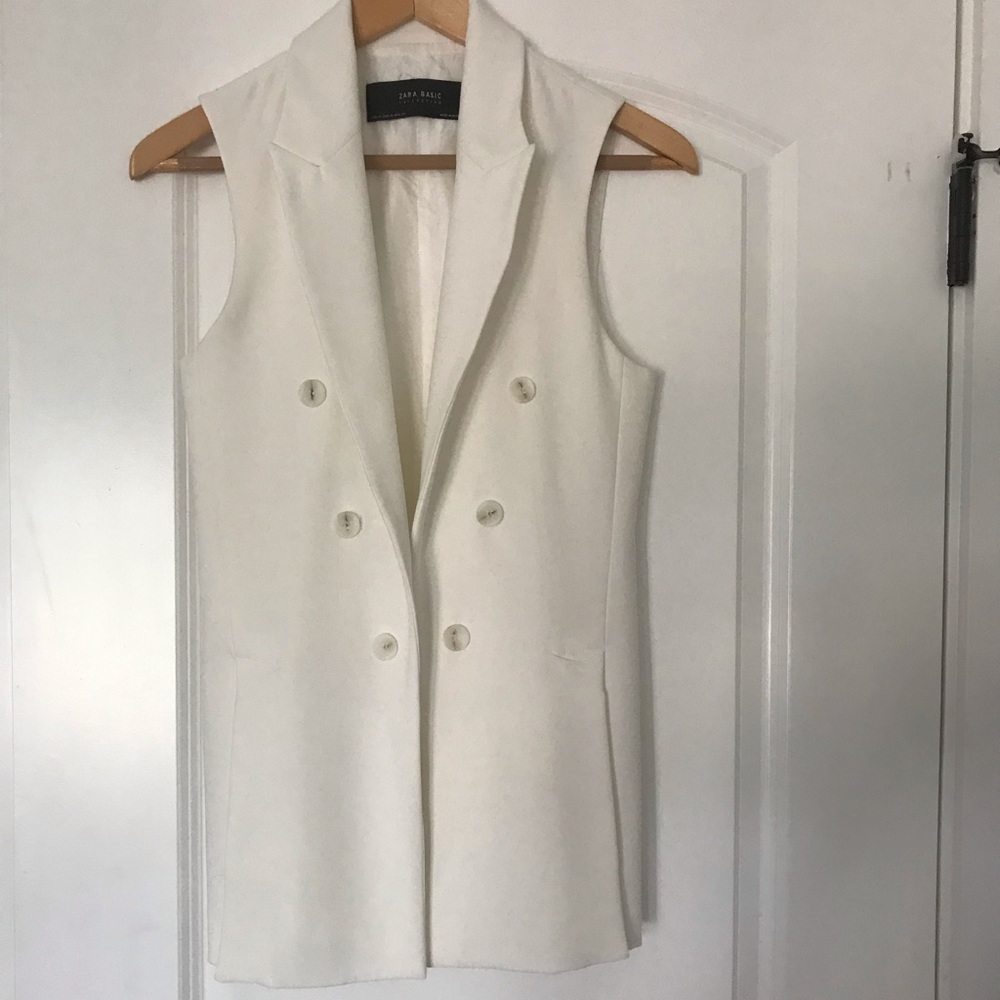 Zara Double breasted vest XS